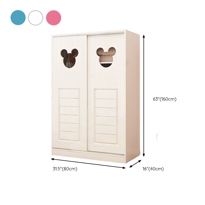 Artificial Wood Hanging Clothes Rack Matte Hanging Clothes Rack