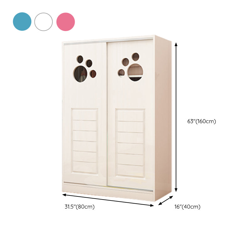 Artificial Wood Hanging Clothes Rack Matte Hanging Clothes Rack