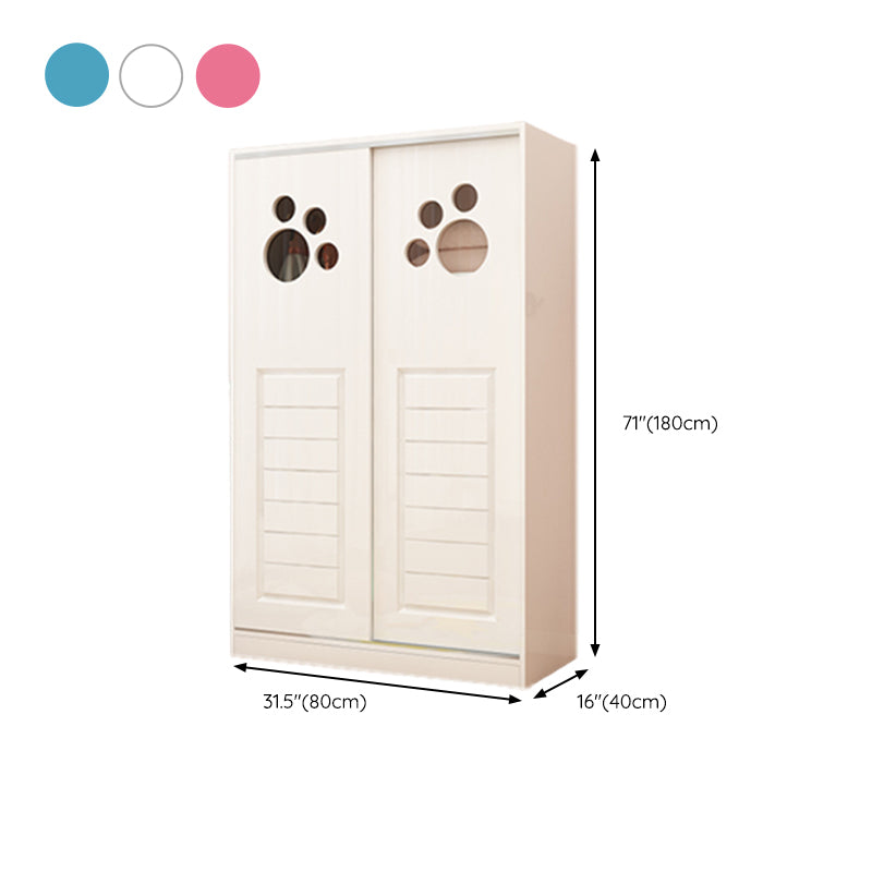 Artificial Wood Hanging Clothes Rack Matte Hanging Clothes Rack