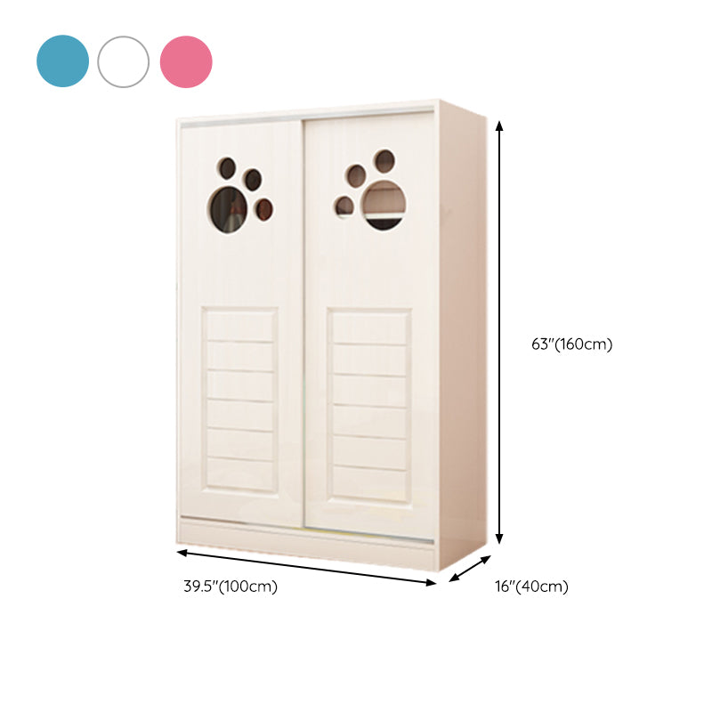 Artificial Wood Hanging Clothes Rack Matte Hanging Clothes Rack