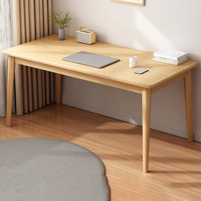 Solid Wood Writing Desk and Chair Set Simple Kids Desks - 29.5" H