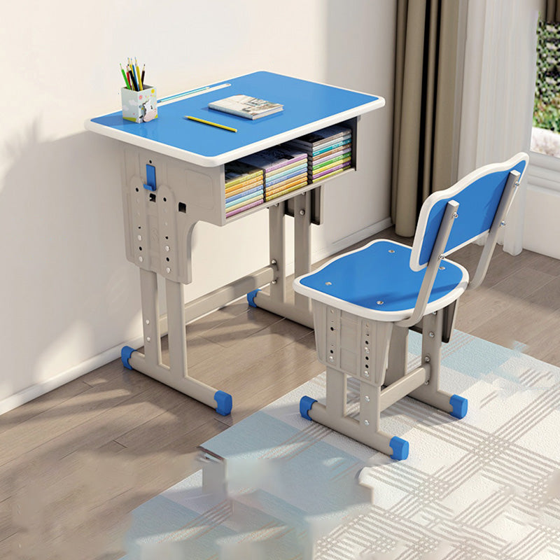 Adjustable Home Kids Desk Writing Desk Kids Desk and Chair with Hutch