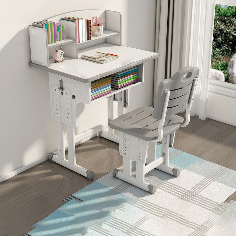 Adjustable Home Kids Desk Writing Desk Kids Desk and Chair with Hutch