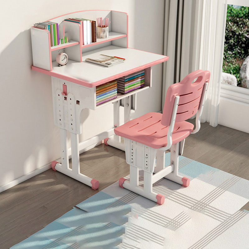 Adjustable Home Kids Desk Writing Desk Kids Desk and Chair with Hutch