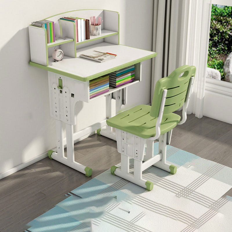 Adjustable Home Kids Desk Writing Desk Kids Desk and Chair with Hutch