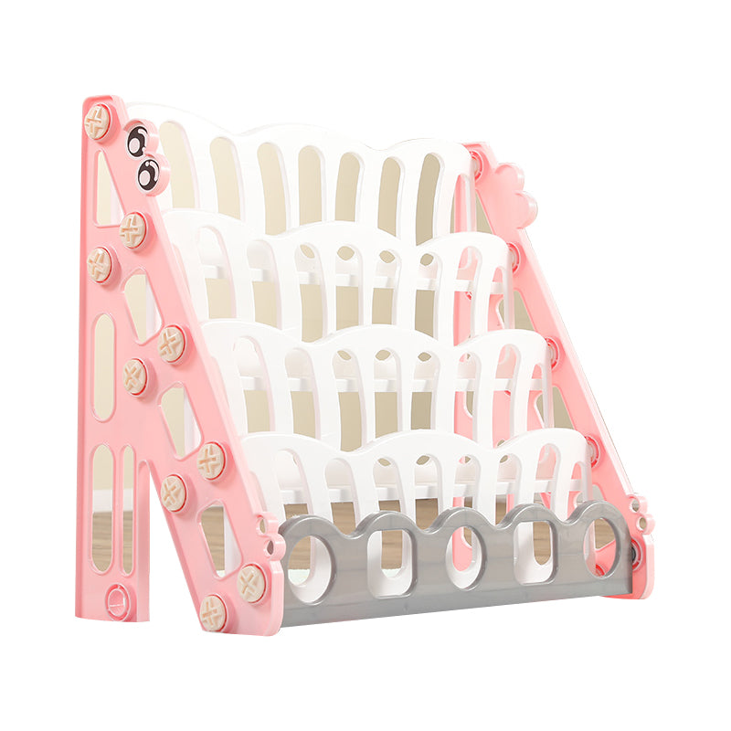 Modern Plastic Shelf Freestanding Book Display in Green/Blue/Pink/Yellow