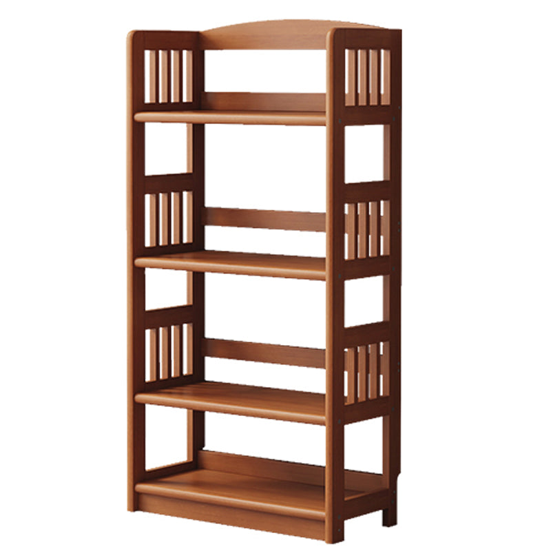 Industrial Closed Back Book Shelf Rubberwood Standard Kids Bookshelf