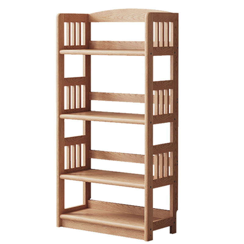 Industrial Closed Back Book Shelf Rubberwood Standard Kids Bookshelf