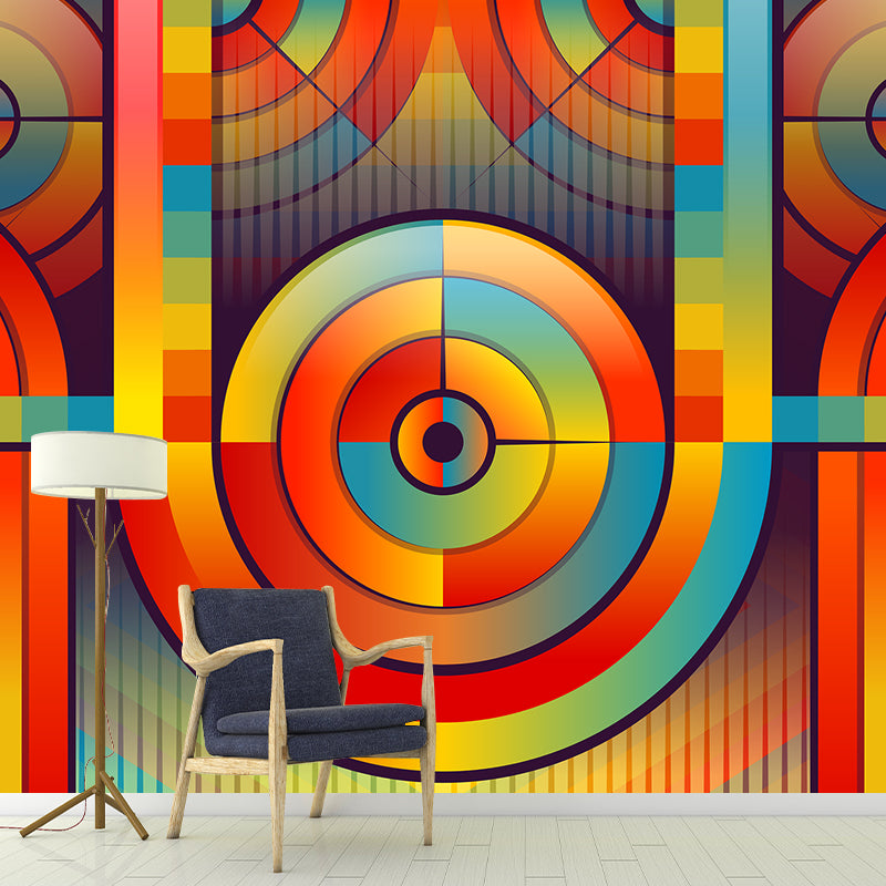 Illustration Pattern Mildew Contemporary Wall Mural for Living Room