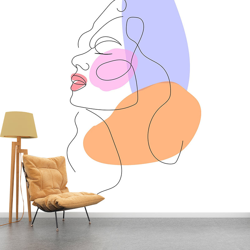 Art Pattern Mildew Horizontalt Illustration Wall Mural for Living Room