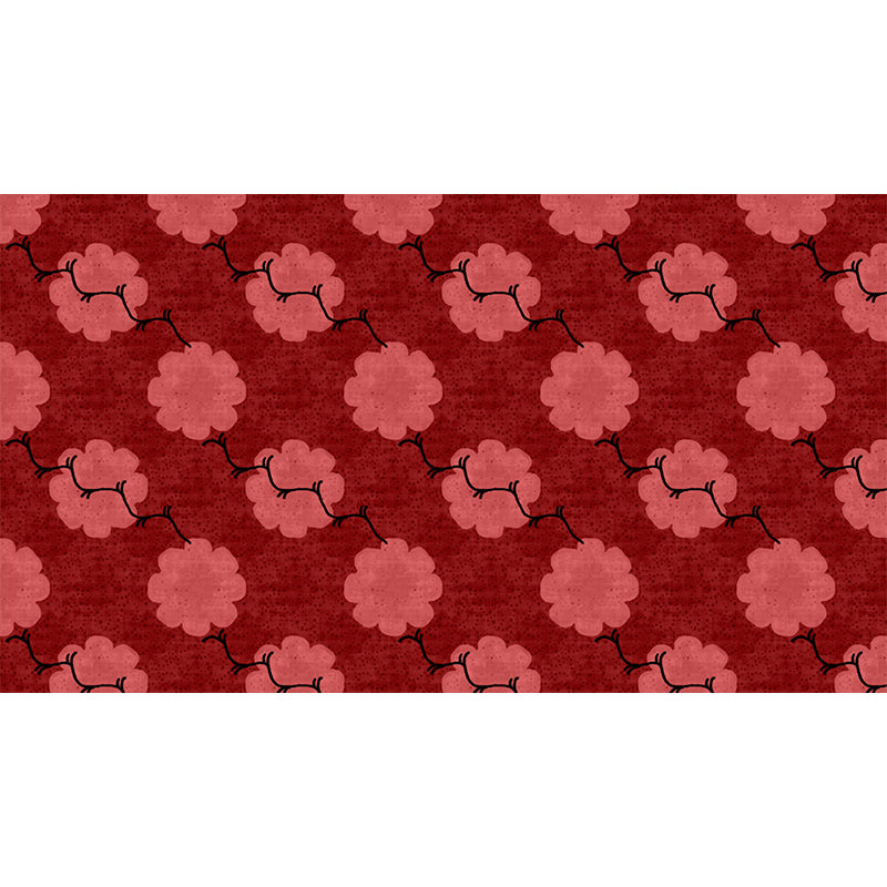 Botanical Pattern Mildew Illustration Wall Mural Horizontalt for Wall Decor