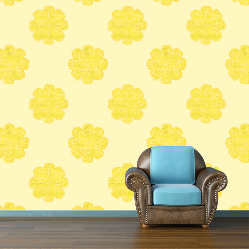 Botanical Pattern Mildew Illustration Wall Mural Horizontalt for Wall Decor