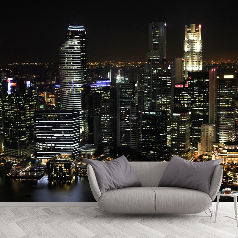 Photography Pattern Mildew Cityscapes Wall Mural Horizontalt for Wall Decor