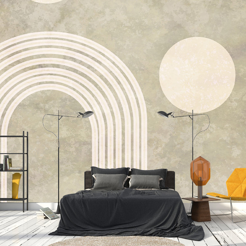 Illustration Art Pattern Mildew Wall Mural Horizontalt for Living Room