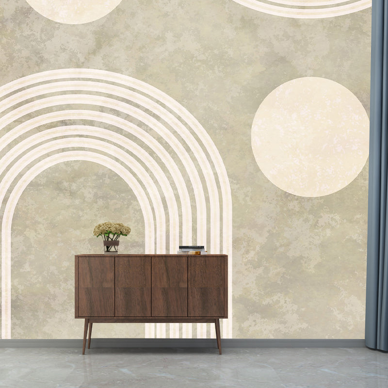 Illustration Art Pattern Mildew Wall Mural Horizontalt for Living Room