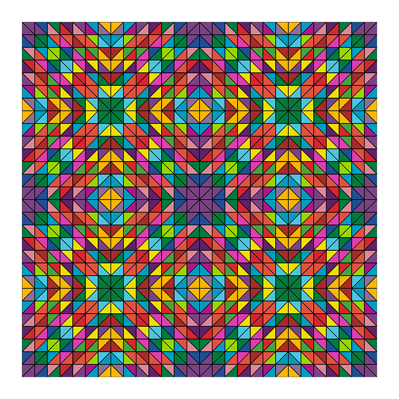 Illustration Novelty Pattern Mildew Wall Mural Horizontalt for Living Room