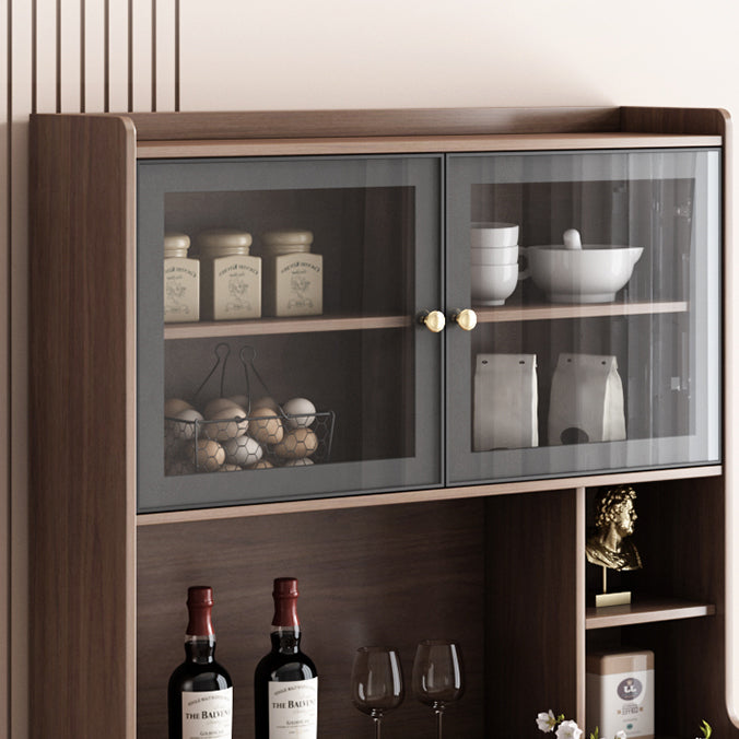 Modern Rectangle Folding Wood Dining Table for Small Space with Storage