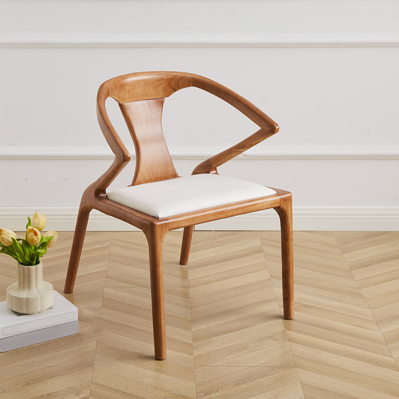Modern Indoor Dining Arm Chair Solid Wood Windsor Back Arm Chair