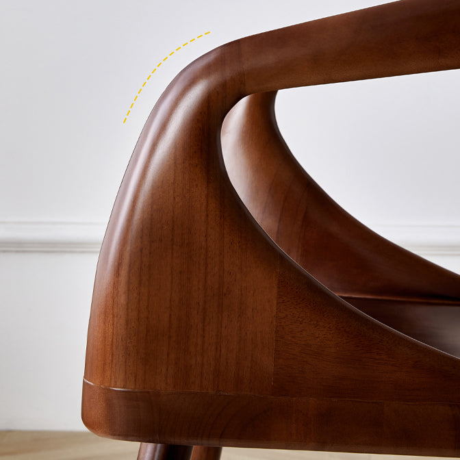 Modern Indoor Dining Arm Chair Solid Wood Windsor Back Arm Chair