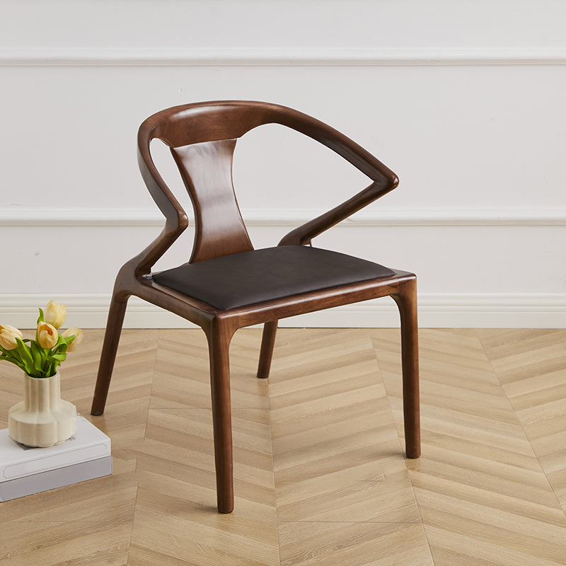 Modern Indoor Dining Arm Chair Solid Wood Windsor Back Arm Chair