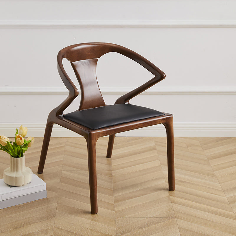 Modern Indoor Dining Arm Chair Solid Wood Windsor Back Arm Chair