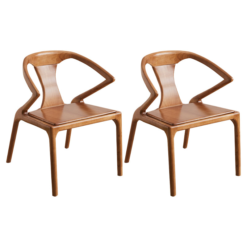 Modern Indoor Dining Arm Chair Solid Wood Windsor Back Arm Chair