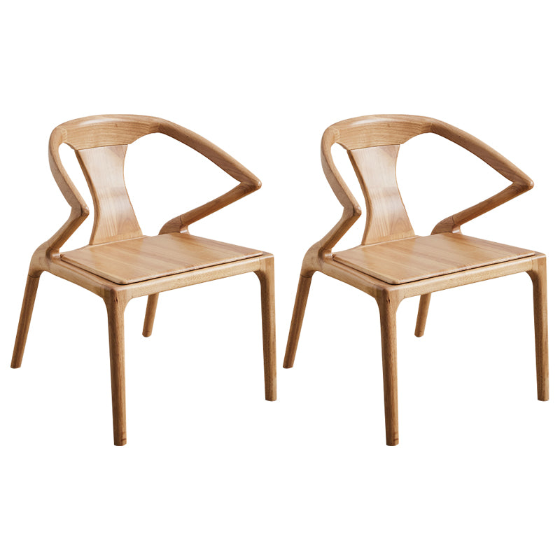 Modern Indoor Dining Arm Chair Solid Wood Windsor Back Arm Chair