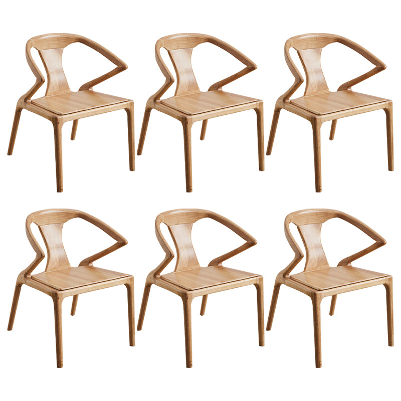 Modern Indoor Dining Arm Chair Solid Wood Windsor Back Arm Chair