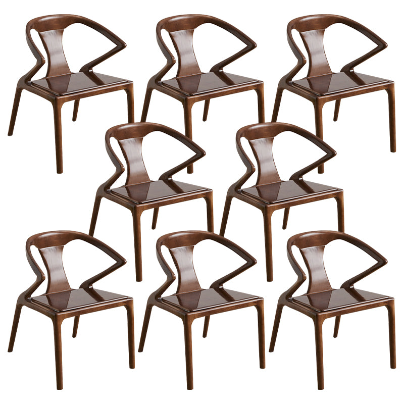Modern Indoor Dining Arm Chair Solid Wood Windsor Back Arm Chair