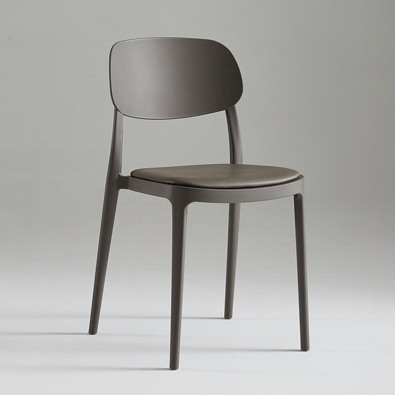 Modern Indoor Stacking Side Chair Plastic Frame Chair with Upholstered