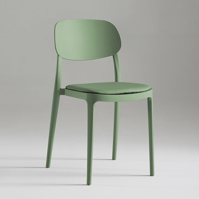 Modern Indoor Stacking Side Chair Plastic Frame Chair with Upholstered