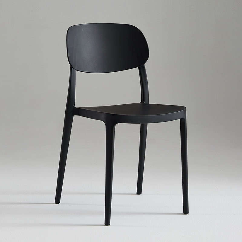 Modern Indoor Stacking Side Chair Plastic Frame Chair with Upholstered