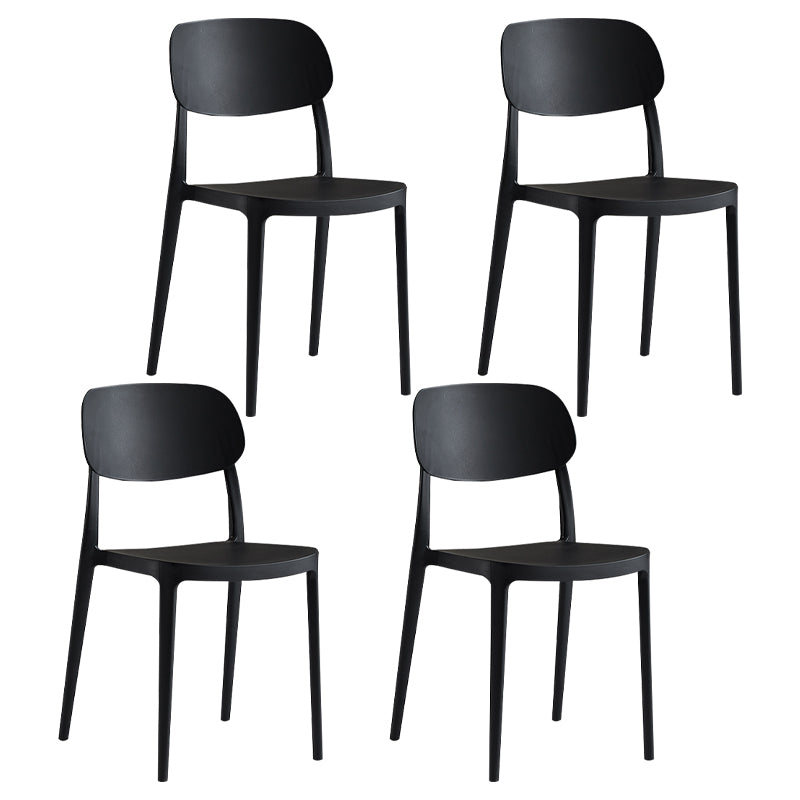 Modern Indoor Stacking Side Chair Plastic Frame Chair with Upholstered