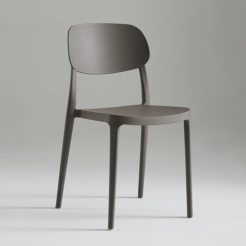 Modern Indoor Stacking Side Chair Plastic Frame Chair with Upholstered