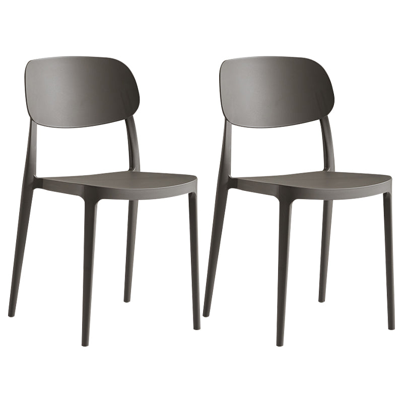Modern Indoor Stacking Side Chair Plastic Frame Chair with Upholstered