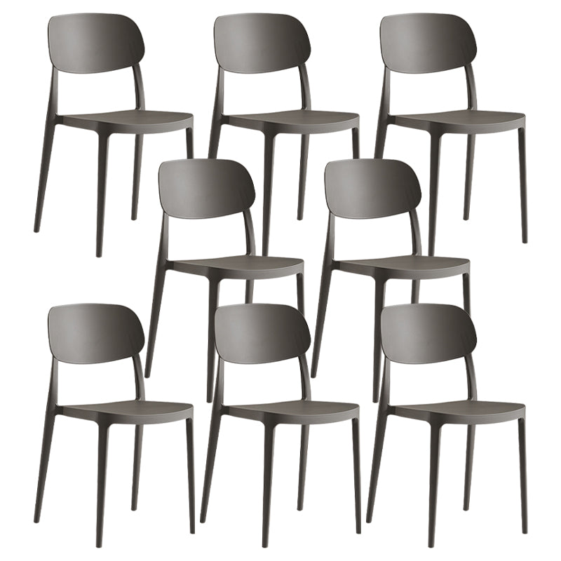 Modern Indoor Stacking Side Chair Plastic Frame Chair with Upholstered
