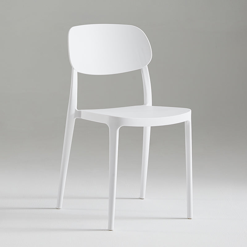 Modern Indoor Stacking Side Chair Plastic Frame Chair with Upholstered