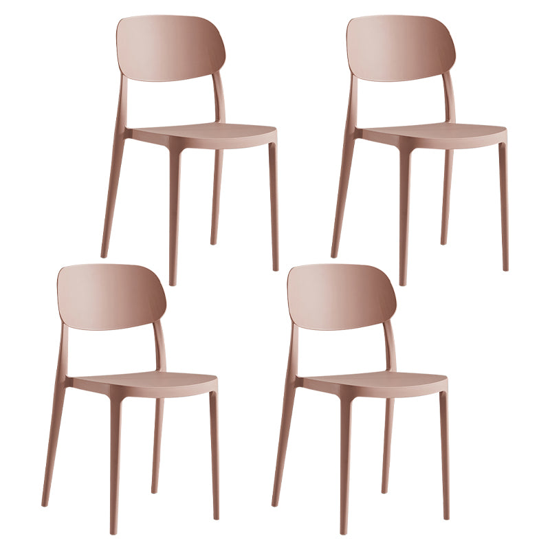 Modern Indoor Stacking Side Chair Plastic Frame Chair with Upholstered