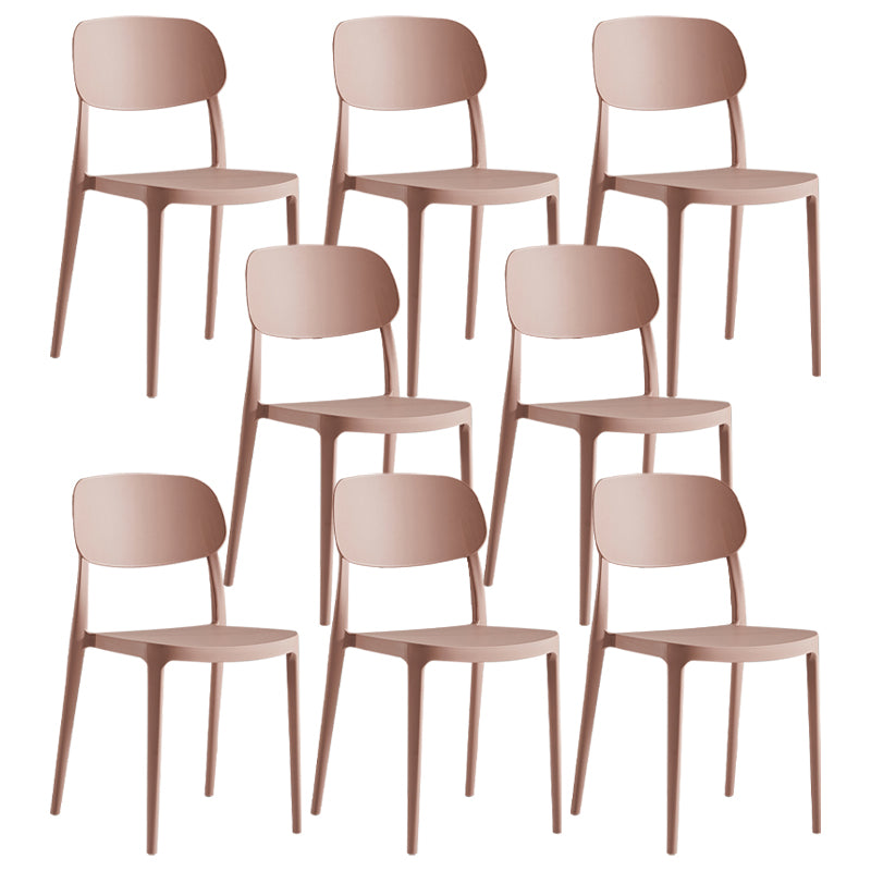 Modern Indoor Stacking Side Chair Plastic Frame Chair with Upholstered