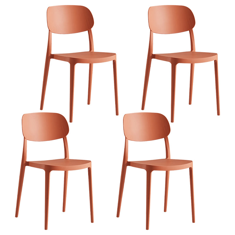 Modern Indoor Stacking Side Chair Plastic Frame Chair with Upholstered