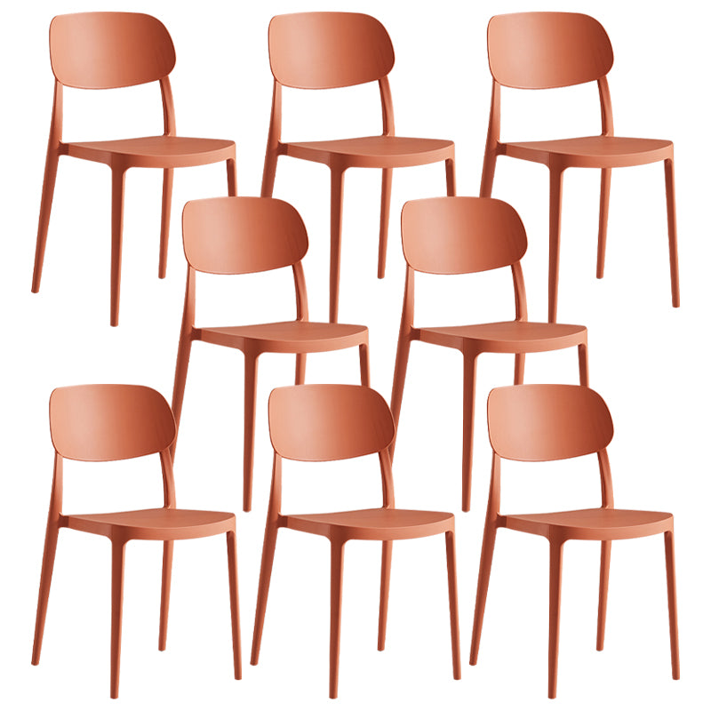 Modern Indoor Stacking Side Chair Plastic Frame Chair with Upholstered