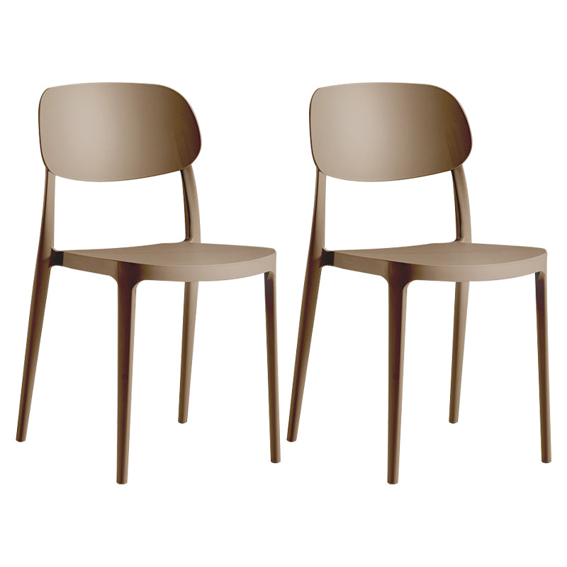 Modern Indoor Stacking Side Chair Plastic Frame Chair with Upholstered