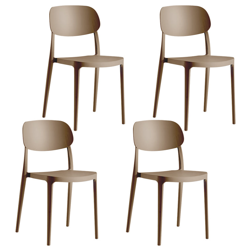 Modern Indoor Stacking Side Chair Plastic Frame Chair with Upholstered