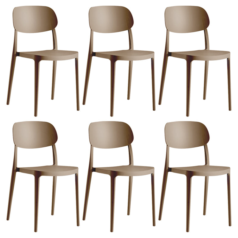 Modern Indoor Stacking Side Chair Plastic Frame Chair with Upholstered