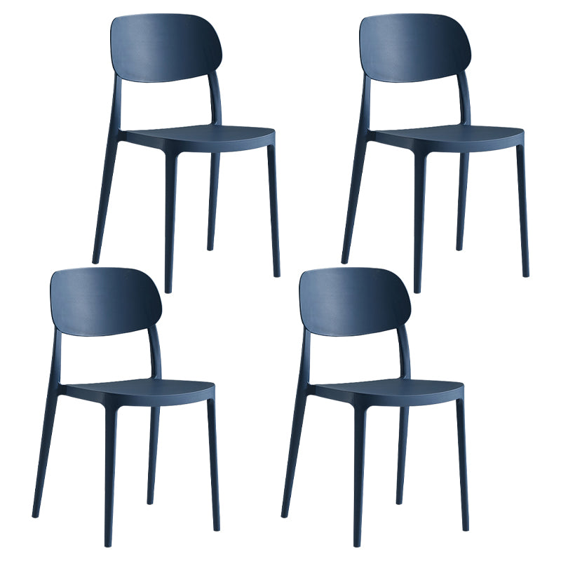 Modern Indoor Stacking Side Chair Plastic Frame Chair with Upholstered