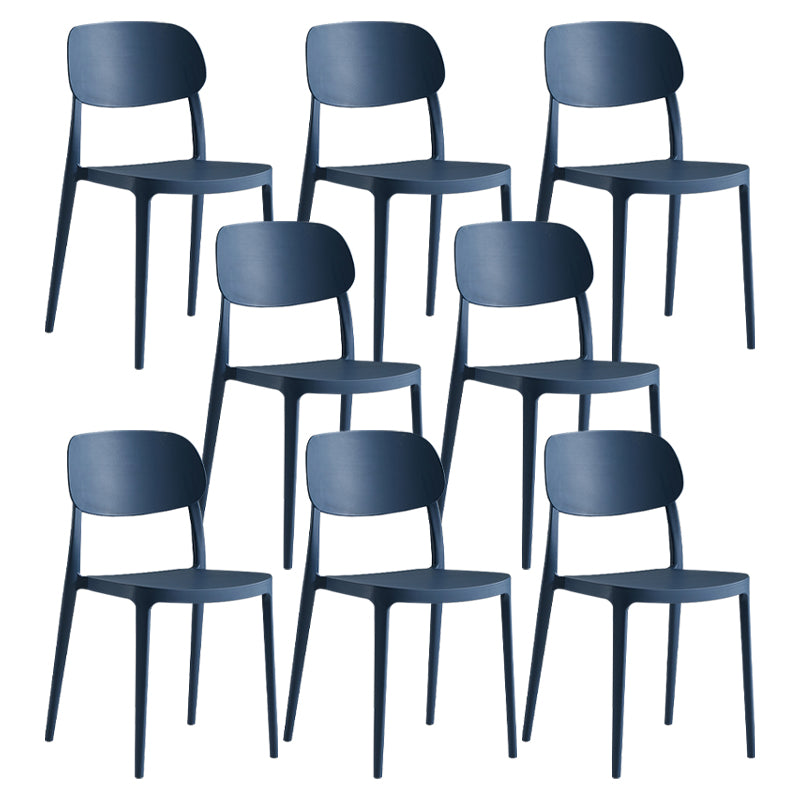 Modern Indoor Stacking Side Chair Plastic Frame Chair with Upholstered