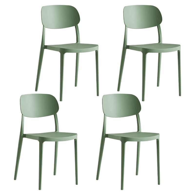 Modern Indoor Stacking Side Chair Plastic Frame Chair with Upholstered