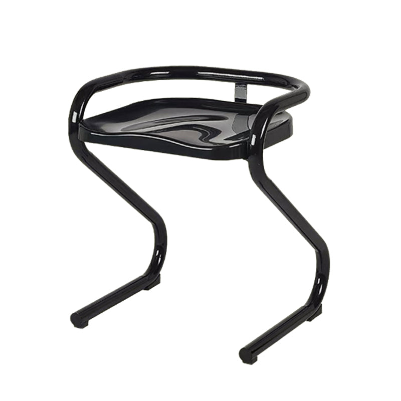 Metal Frame Dining Side Chair Modern Indoor Plastic Backless Chair