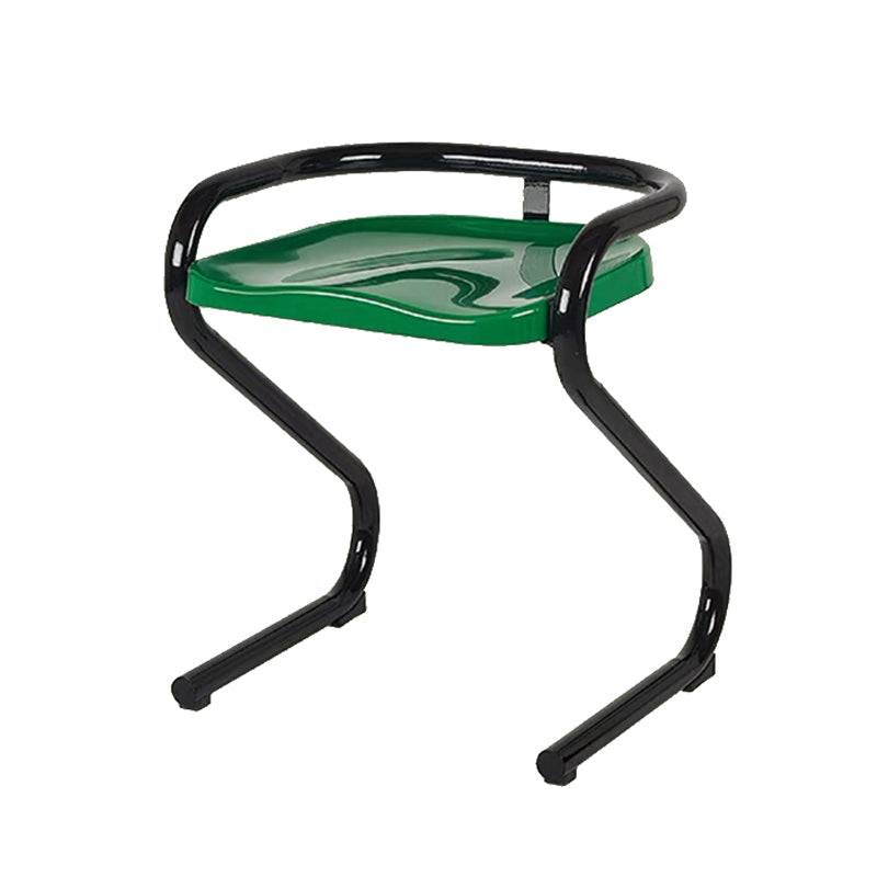 Metal Frame Dining Side Chair Modern Indoor Plastic Backless Chair