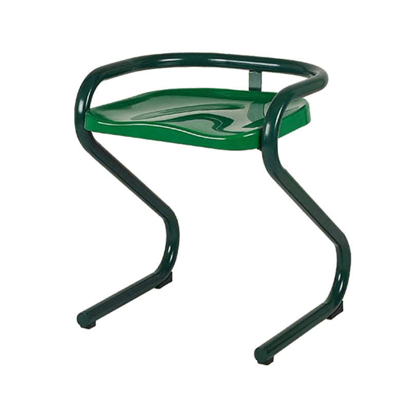 Metal Frame Dining Side Chair Modern Indoor Plastic Backless Chair